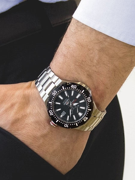 Orient M-Force Automatic Scuba Black Dive Watch with Power Reserve