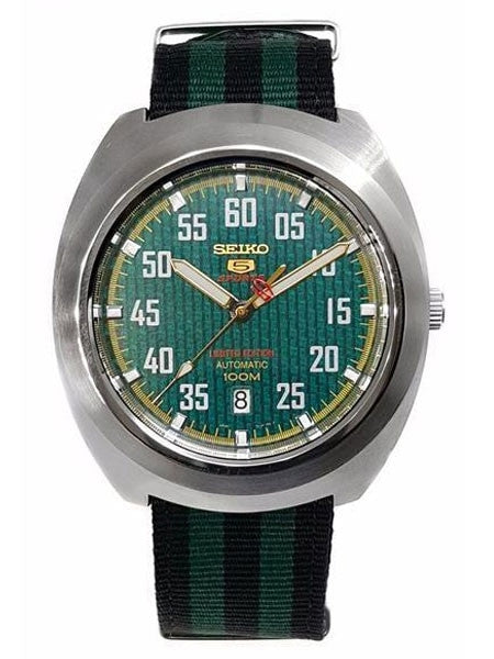 Seiko Sports 5 Automatic 23-Jewel Watch with a 44mm Turtle-Style Case #SRPA89K1