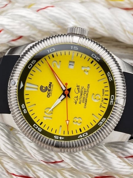 Ocean Crawler Champion Diver Swiss Automatic Watch with AR Sapphire Crystal #CD-225