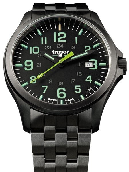 Traser Officer Pro Gun Metal PVD Case Watch with an Anti-Reflective Sapphire Crystal #107869