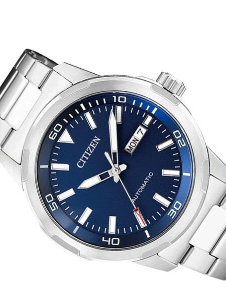 Citizen Automatic Blue Dial Watch with Stainless Steel Bracelet #NH8370-86L