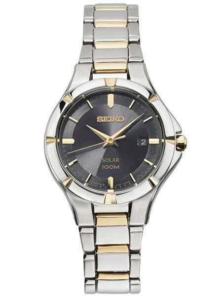 Seiko Ladies Solar Dress Watch with Radiant Black Dial #SUT316