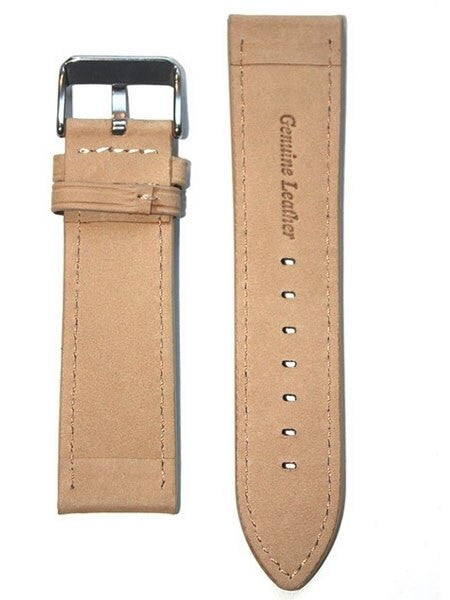 Panerai-Style Tan Suede Leather Strap with Matching Stitching #EBV-03813
