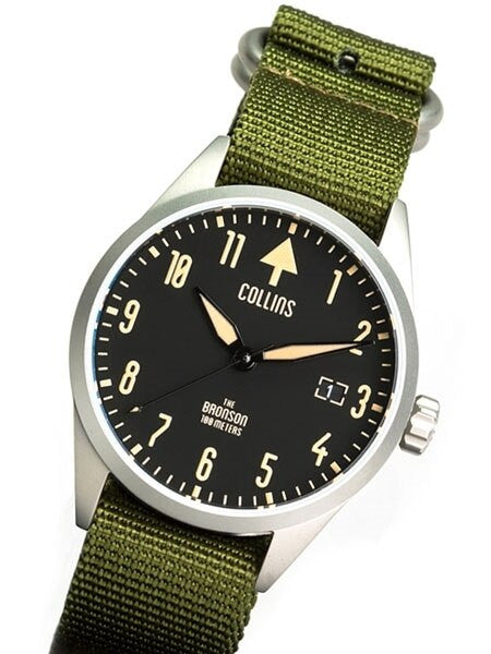 Collins 24-Jewel Automatic Aviator-Styled Watch with 40mm Case and Sapphire Crystal #CW01122