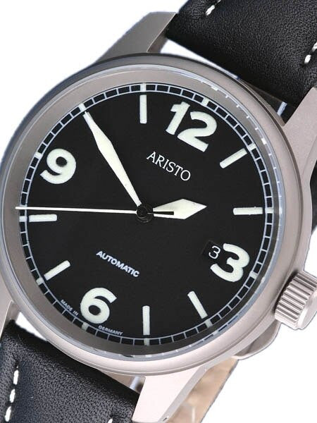 Aristo 5H67TI Titanium Case Swiss Automatic Aviator Watch
