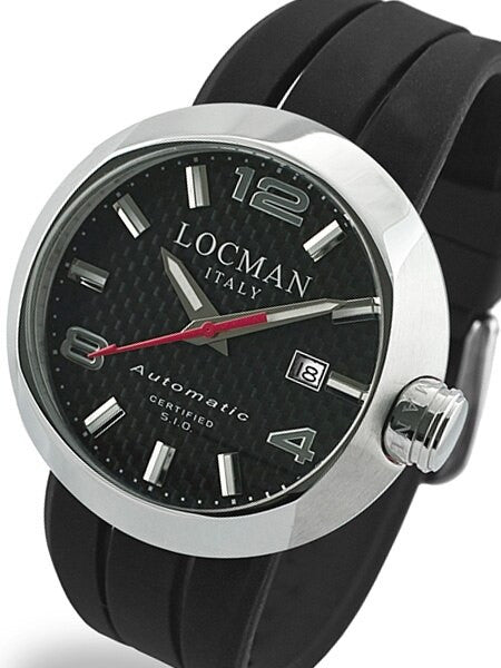 Locman Automatic Watch with 46mm Case and Carbon Fiber Dial #425CRBSL