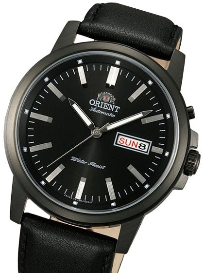 Scratch and Dent - Orient 42mm PVD Starfish Day and Date Automatic Watch with Black Dial #EM7J001B 1