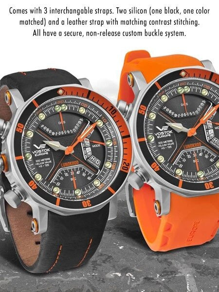 Vostok-Europe Lunokhod-2 Multi-Function Quartz Diver with Tritium Tubes #6205207