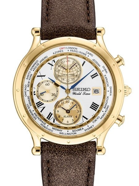Seiko Age of Discovery, Limited Edition World Time Alarm Watch #SPL060