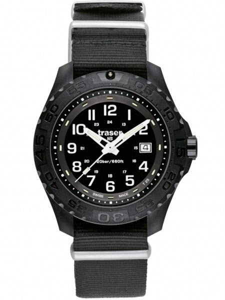 Traser Outdoor Pioneer Watch with Tritium Illumination and Rotating Black Bezel #102902