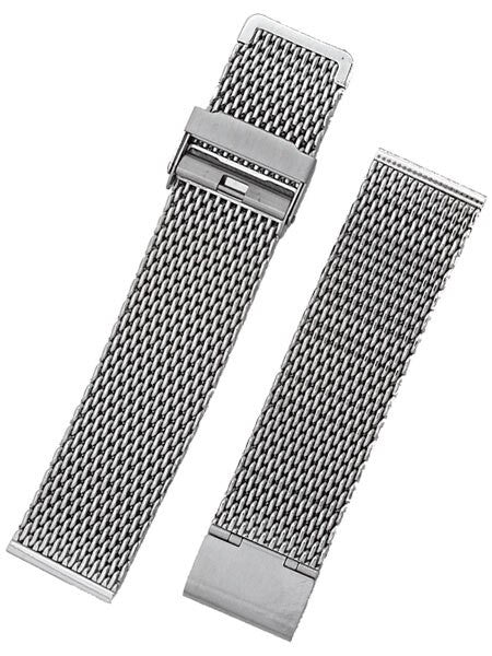 STAIB Polished Finish Milanaise Mesh Bracelet #ST-ST-2906-20813SBL (Straight End, 22mm)