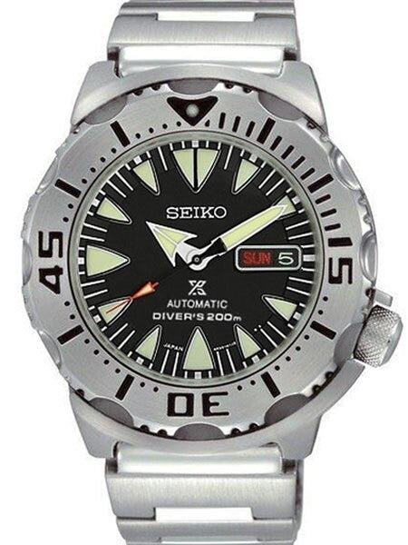 Seiko 2nd Generation Black Monster Automatic Made-in-Japan Version #SRP307J1