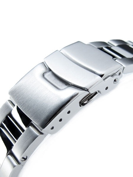 Strapcode Super-O "Boyer" Brushed & Polished 316L Stainless Steel Watch Band for SEIKO Diver SKX007/009/011 #SS221803BPS019