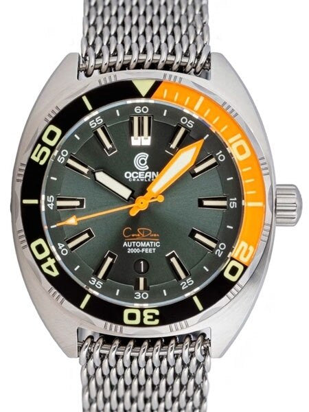 Ocean Crawler Core Diver Swiss Automatic Watch with AR Sapphire Crystal #CD-523