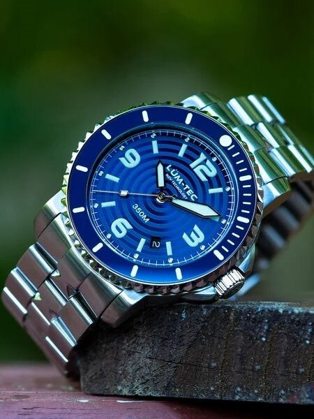Lum-Tec 43mm Swiss Automatic, Anti-Magnetic 350 meter Dive Watch #350M-2