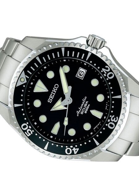 Seiko Shogun Prospex Automatic Dive Watch with Dia-Shield Titanium Case and Bracelet #SBDC007
