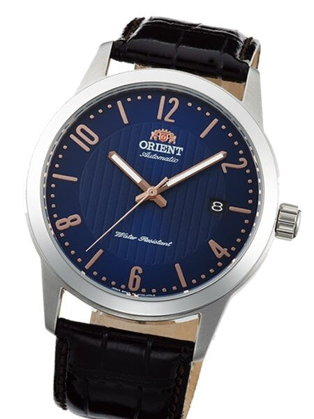 Orient 40.5mm Howard Automatic + Hand Wind Watch with Blue Dial #AC05007D