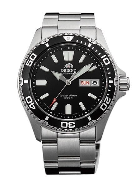 Scratch and Dent - Orient Mako USA II Black Dial Automatic Dive Watch with Sapphire Crystal #AA0200AB