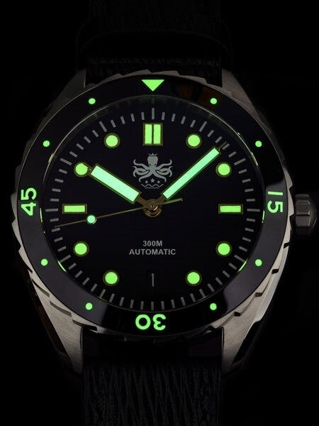 PHOIBOS Eagle Ray 300-Meter Automatic Dive Watch with Double Dome AR Sapphire Crystal #PY017C