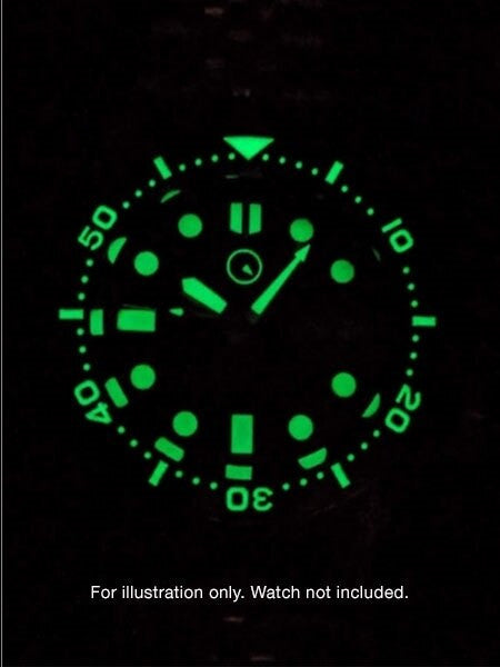 Green Ceramic Luminous Bezel Insert for Seiko SKX007, SKX009, SKX011 #C27