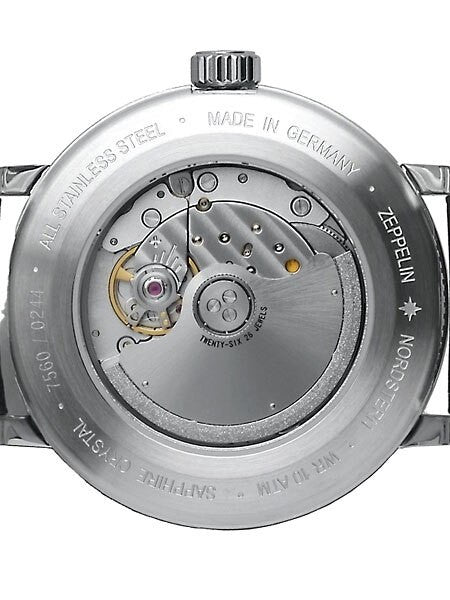 Graf Zeppelin Nordstern Automatic Watch with Power Reserve and Sapphire Crystal #7560-3