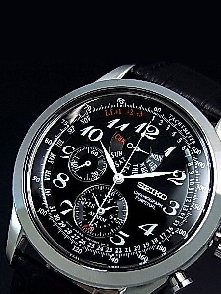 Seiko Neo Classic Chronograph with Perpetual Calendar, Alarm #SPC133P1