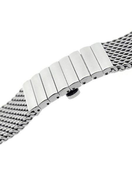 STAIB Polished Mesh Bracelet #STEEL-2792-1340PBL-P (Straight End, 22mm)