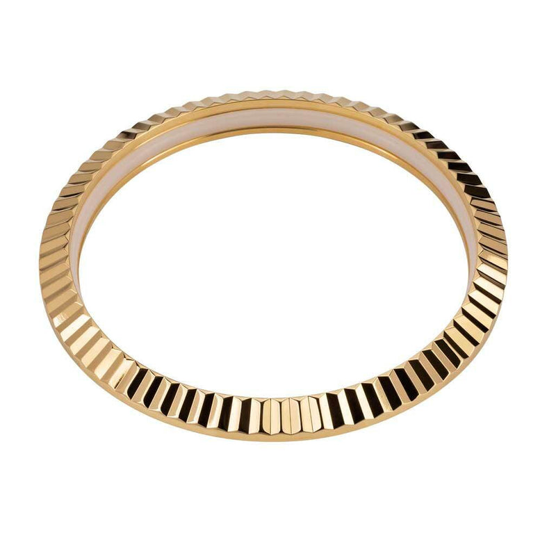 Fluted Goldtone Bezel for Seiko SRPE51, 53, 55, 57, 58, 60, 61, 63, 67 #B12-P