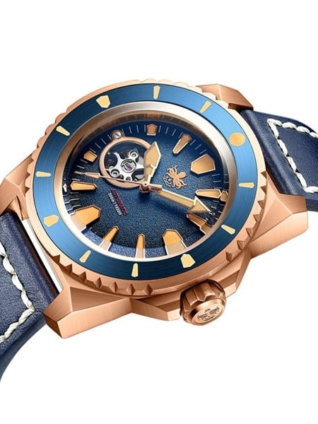 PHOIBOS Leviathan 500-Meter Automatic Dive Watch with Bronze Case, DD AR Sapphire Crystal #PY027B