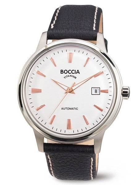 Boccia Mens Dress Watch with Automatic Movement  and 40.5mm Titanium Case #3586-03