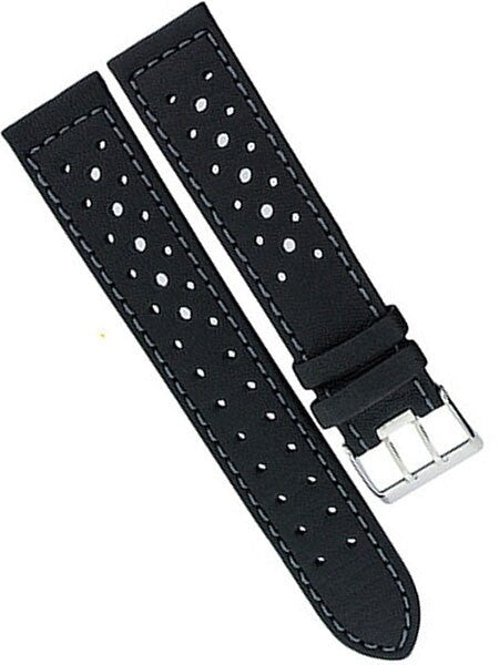 Di-Modell Rallye Waterproof, Aerated Leather Watch Strap with Double Prong Buckle #123010