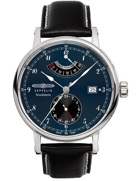 Graf Zeppelin Nordstern Automatic Watch with Power Reserve and Sapphire Crystal #7560-3