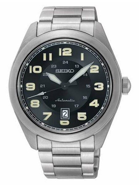 Seiko NEO Sports, Automatic Watch with Stainless Steel Bracelet, Black Dial #SRPC85K1