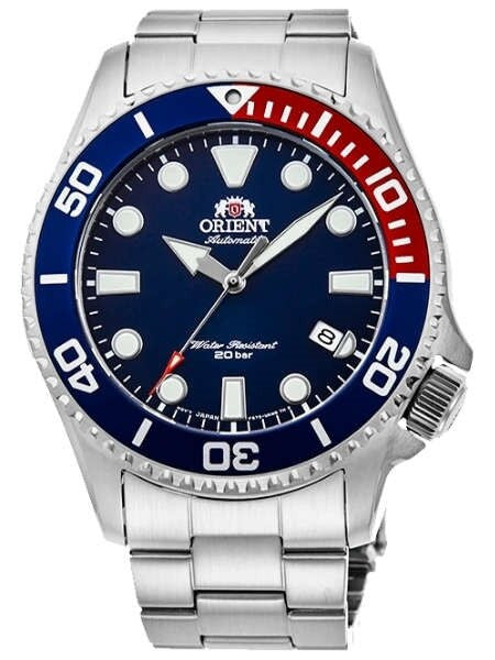 Orient Red-Blue Bezel Insert, Automatic Dive Watch with Sapphire Crystal #RA-AC0K03L10B
