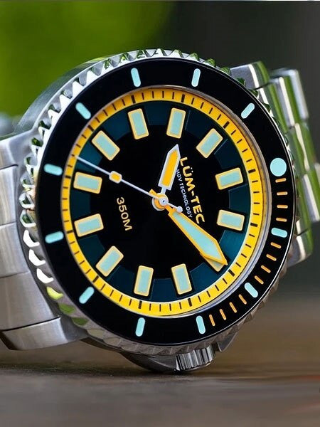 Lum-Tec 43mm Swiss Automatic, Anti-Magnetic 350 meter Dive Watch #350M-3