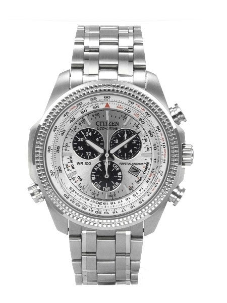 Citizen Eco-Drive Perpetual Calendar, Chronograph Watch with Alarm #BL5400-52A