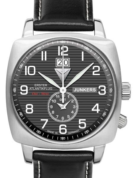 Junkers 1st Atlantic Flight Dual Time, Big Date Watch #6440-2
