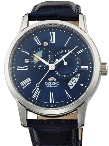 Orient Automatic Watch with Blue Dial, Sapphire Crystal #ET0T004D