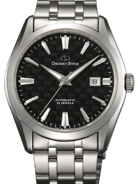 Orient Star Standard-Date Automatic with Sapphire Crystal and Carbon Fiber Dial #DV02002B