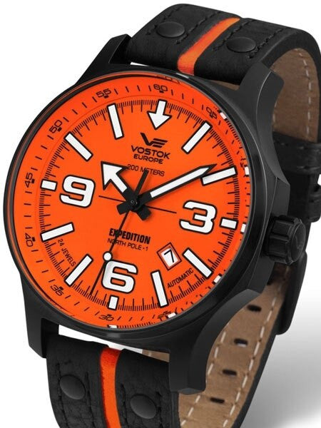 Islander Vostok-Europe Expedition North Pole Automatic Watch with Brilliant Orange Dial #5954197, photo 1 of 5