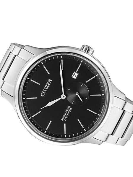 Citizen Automatic Titanium Watch with Titanium Bracelet and Black Dial #NJ0090-81E