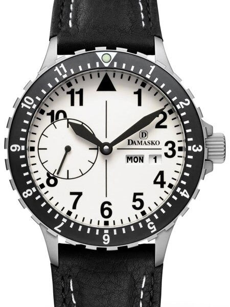 Damasko German Automatic Watch with a 12-hour Dual-Time Bezel and Stainless Steel Case #DK15