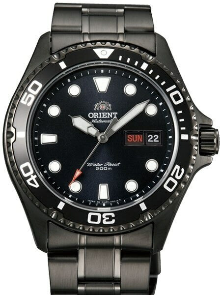 Scratch and Dent - Orient Ray Raven II Black PVD Auto Dive Watch #AA02003B