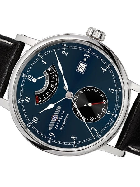 Graf Zeppelin Nordstern Automatic Watch with Power Reserve and Sapphire Crystal #7560-3
