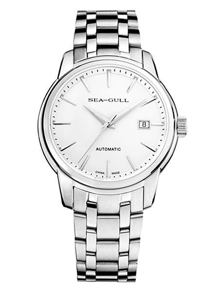 Sea-Gull 41mm Automatic Dress Watch with Bracelet and Sapphire Crystal #816.421