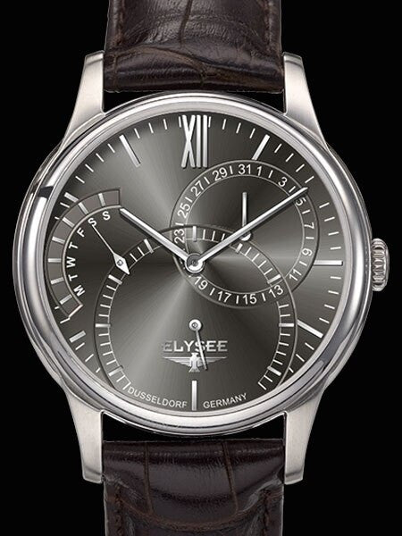 Elysee 44mm Quentin Quartz Dress Watch with Day and Date Dials #24115