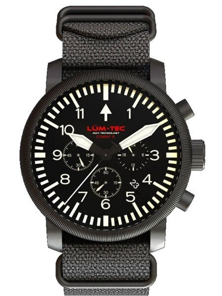 Lum-Tec Combat 42 Chronograph Watch with Double Curved Sapphire Crystal #Combat B42