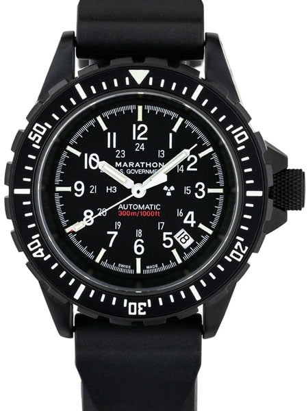 Marathon GSAR Anthracite Automatic Military Divers Watch #WW194006BK