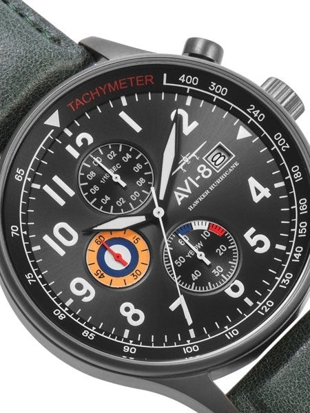 AVI-8 Hawker Hurricane Aviator Chronograph Watch #AV-4011-0D