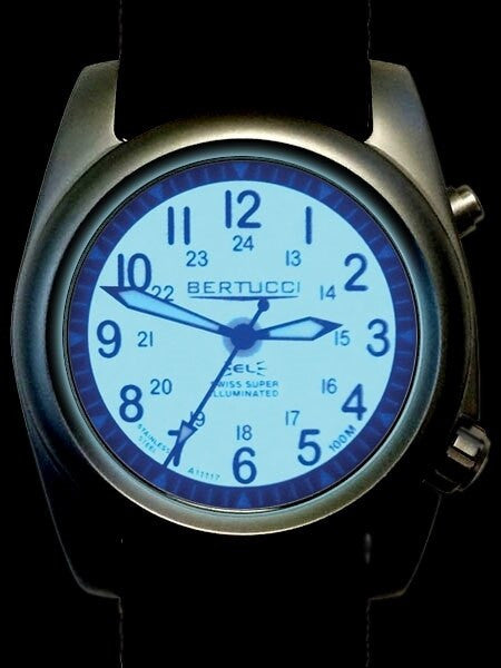 Bertucci A-2SEL Field Watch with Dual Lighting System For White Dial #22025